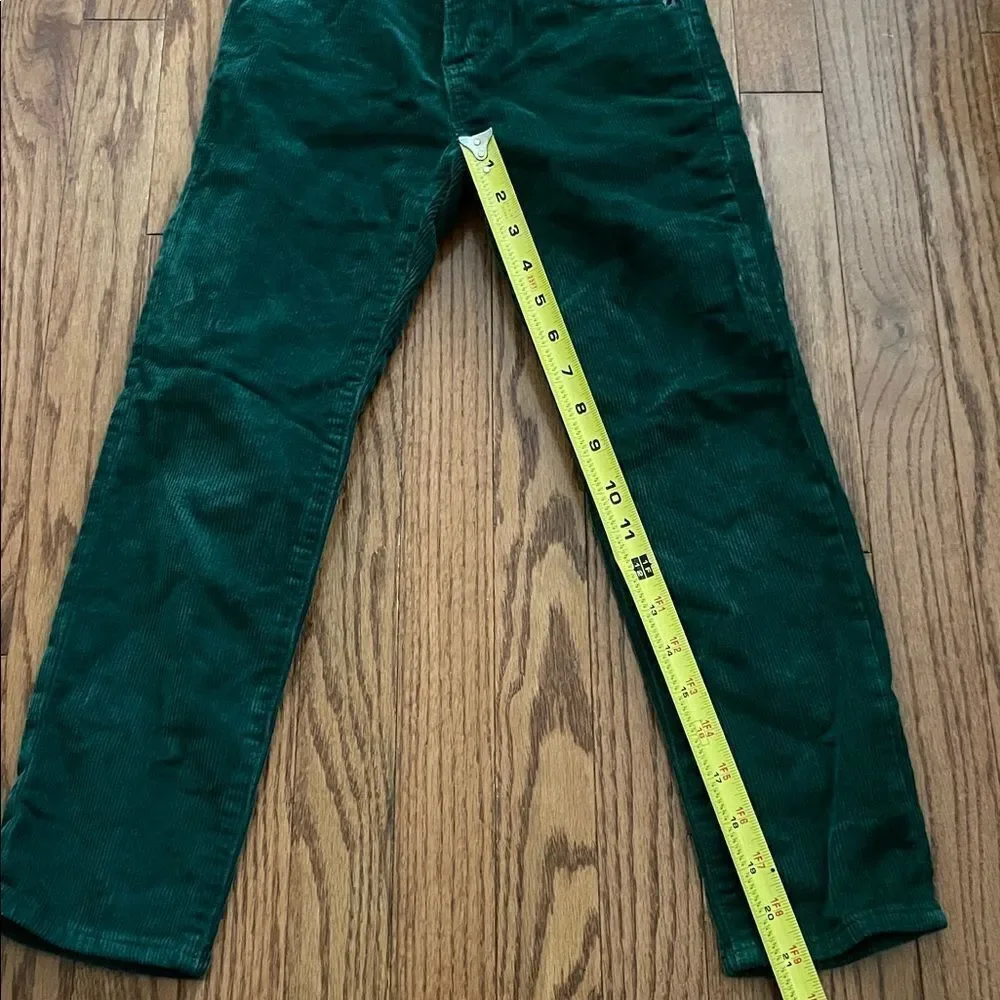 GAP Kids Regular Stretch Slim Corduroy Green Boy’s Pants Sz 7